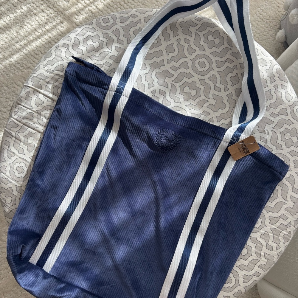 PINK Zip-Top Velour Tote